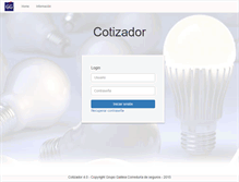Tablet Screenshot of cotizador.grupogalilea.com